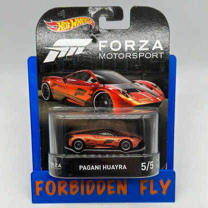 Hot Wheels 2017 Retro Entertainment Premium Single - Forza Motorsport #5/5 - Pagani Huayra (Movie Reel Packaging)