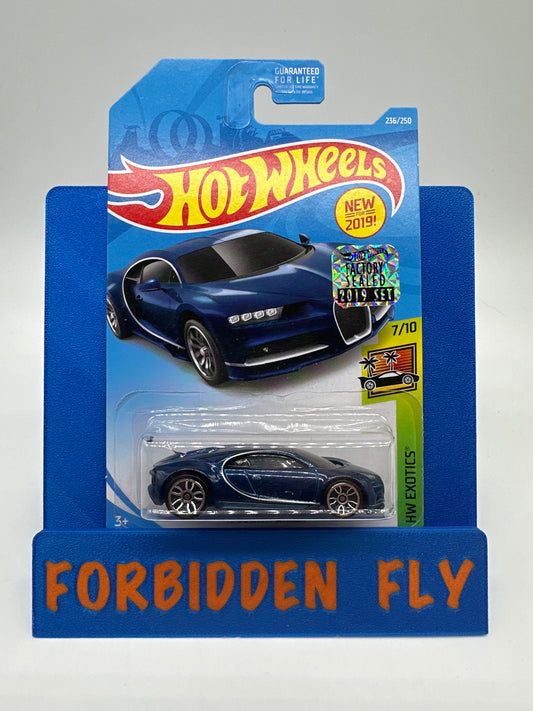 Hot Wheels 2019 Factory Stickered - ‘16 Bugatti Chiron - Blue