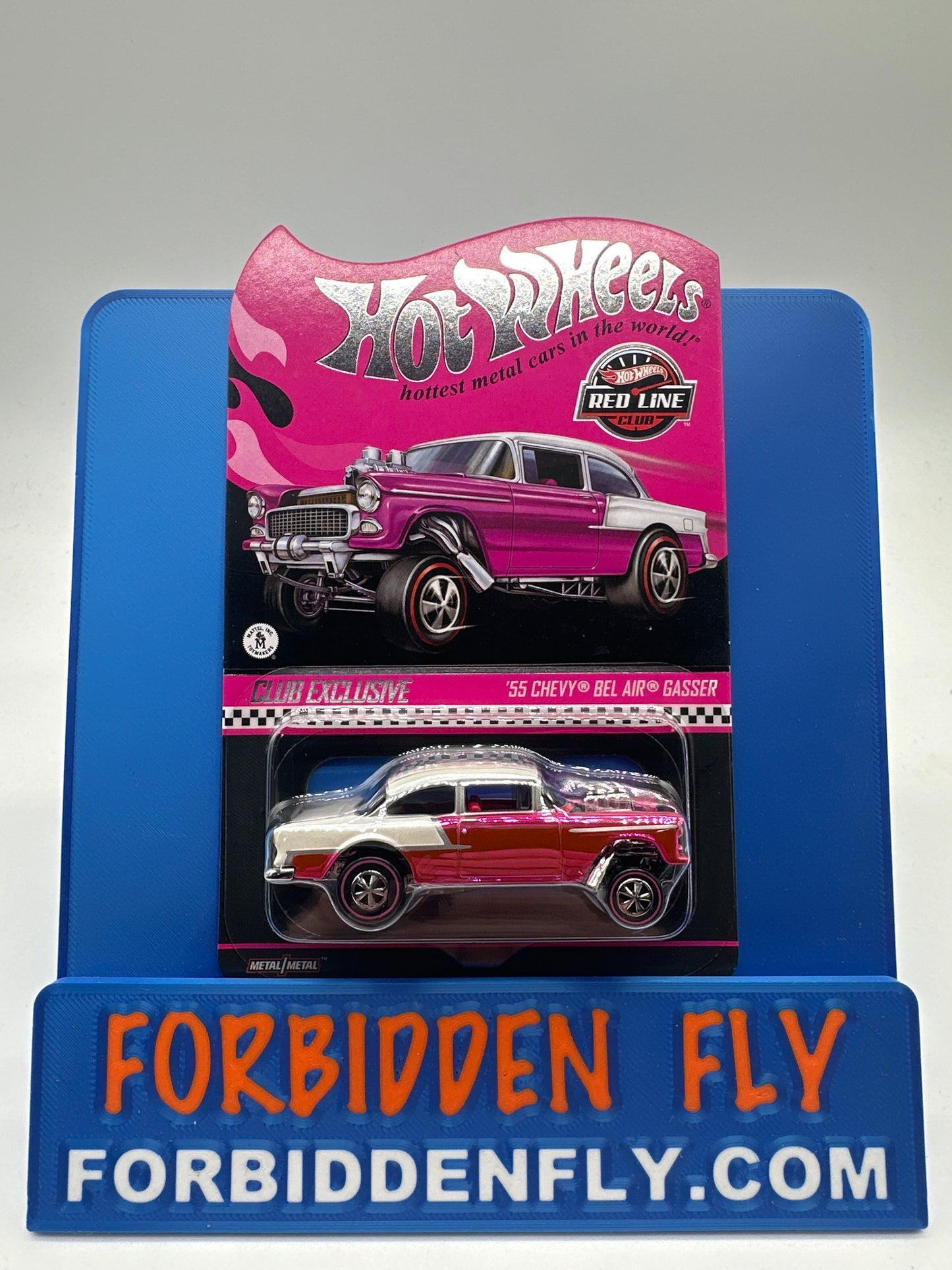 Hot Wheels RLC Red Line Club - 2025 Release Pink Party Car - ‘55 Chevy Bel Air Gasser