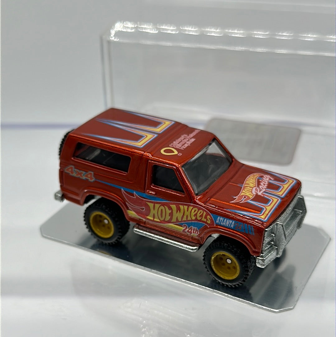 Hot Wheels 24th Annual Hot Wheels Nationals Convention Exclusive - 2024 Atlanta, GA Charity Car - Orange ‘85 Ford Bronco