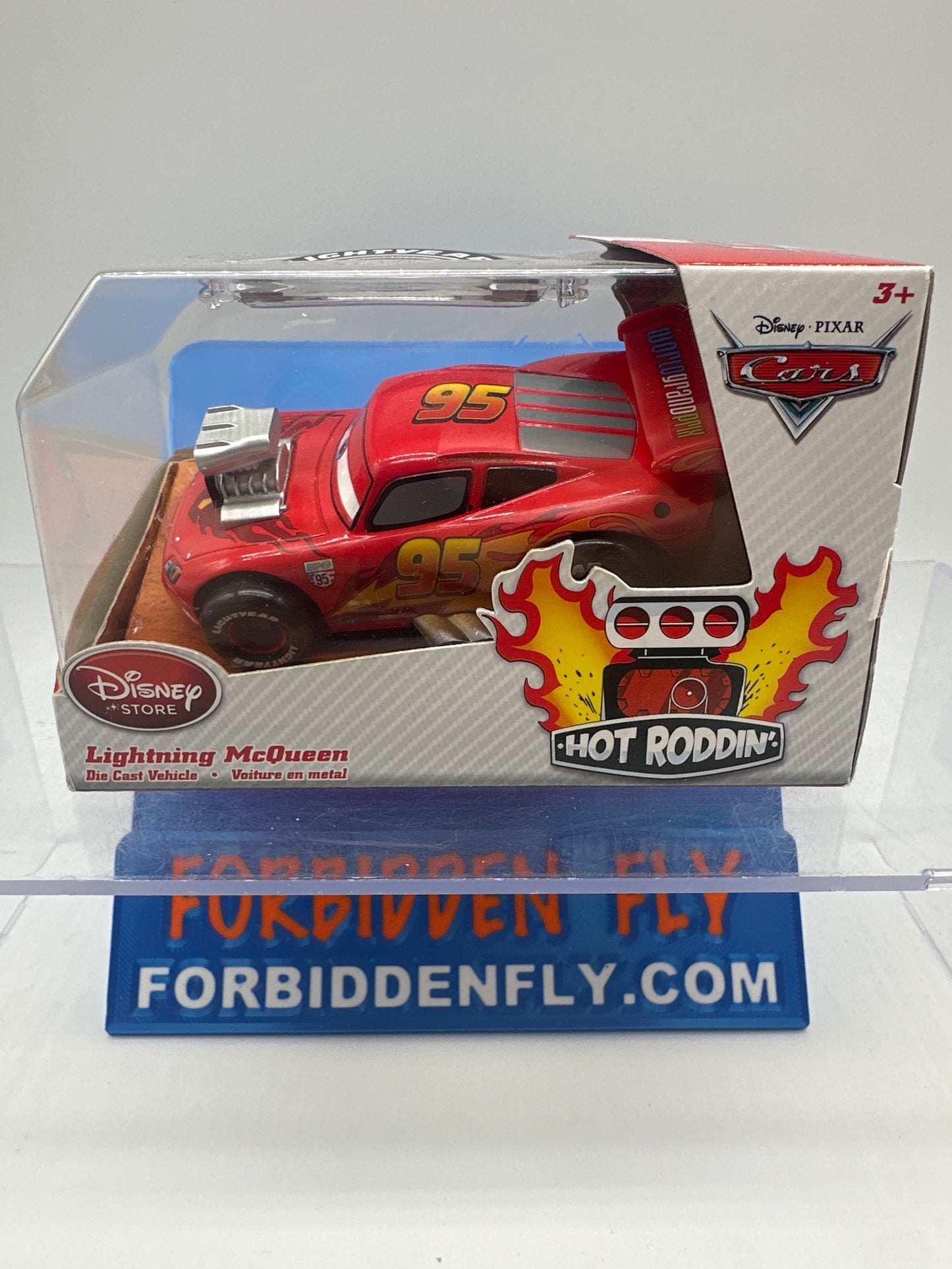 Disney Pixar Cars Movie - Disney Store Parks 1:43 Exclusive - Hot Roddin’ Lightning McQueen