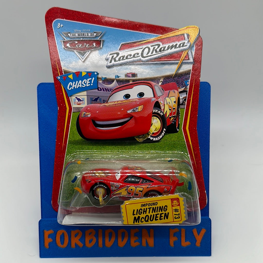 Disney Pixar Cars Movie - Race O Rama - Confetti Chase Impound Lightning McQueen