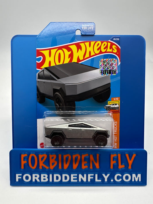 Hot Wheels 2022 B Case - Tesla Cybertruck - Silver - Factory Stickered