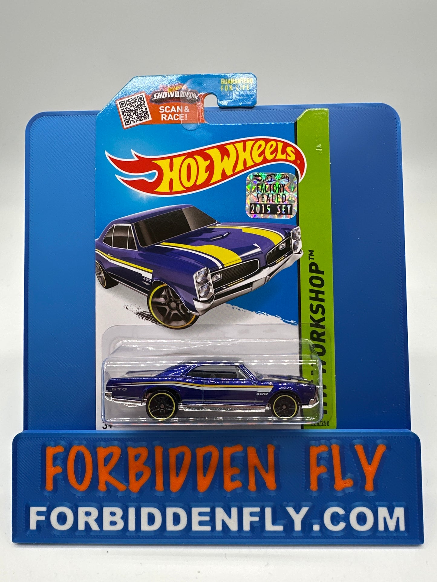 Hot Wheels 2015 Factory Sticker - ‘67 Pontiac GTO - Blue