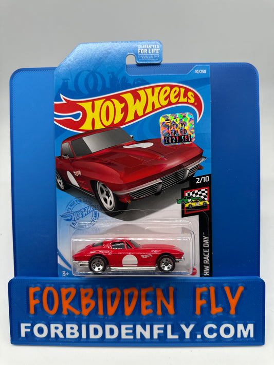 Hot Wheels 2021 Factory Sticker - ‘64 Corvette Sting Ray - Red
