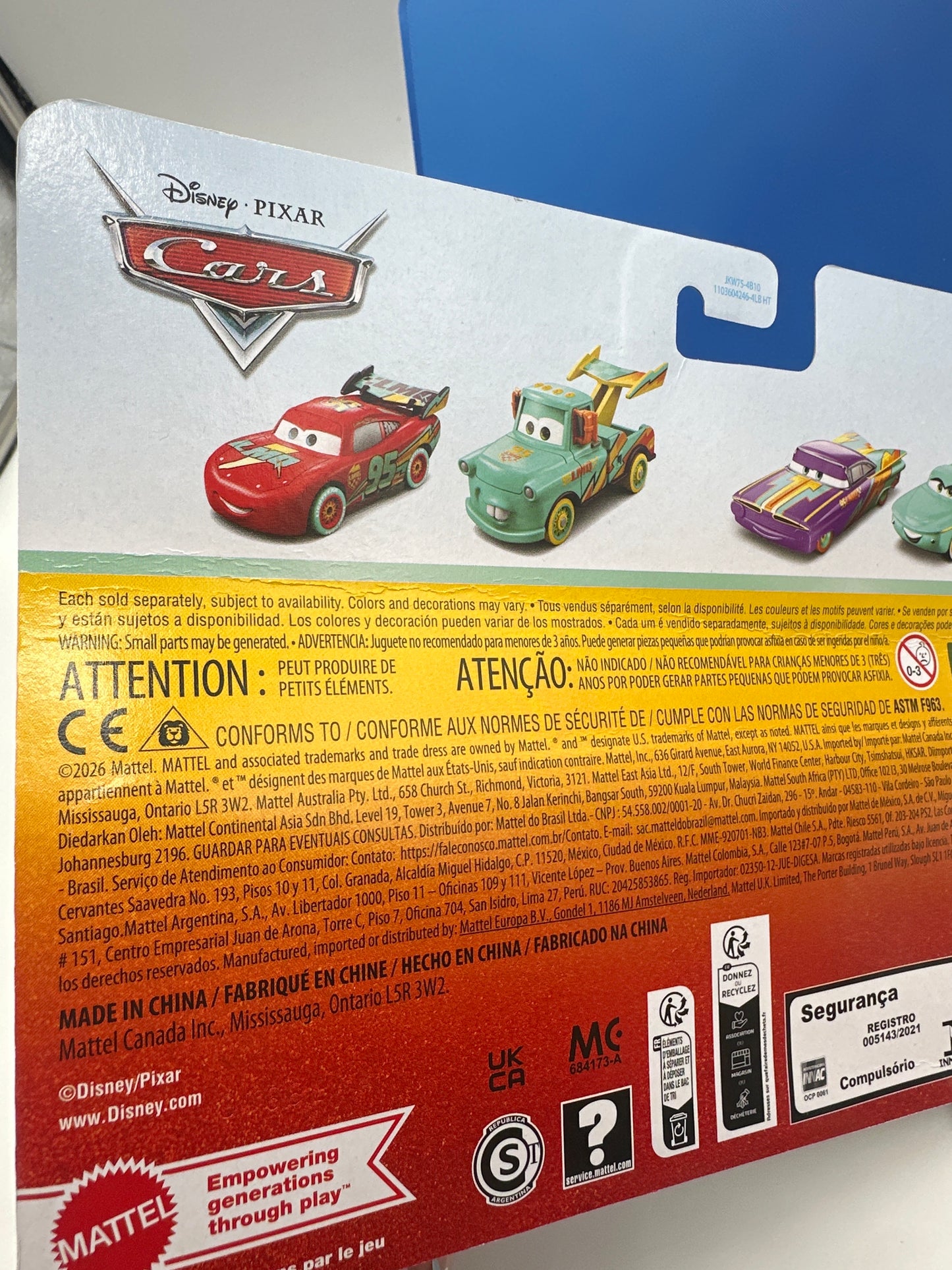 Disney Pixar Cars 2026 - 20 Year Anniversary Release (Two) 2 Pack - Race to Celebrate Mater & Lightning McQueen