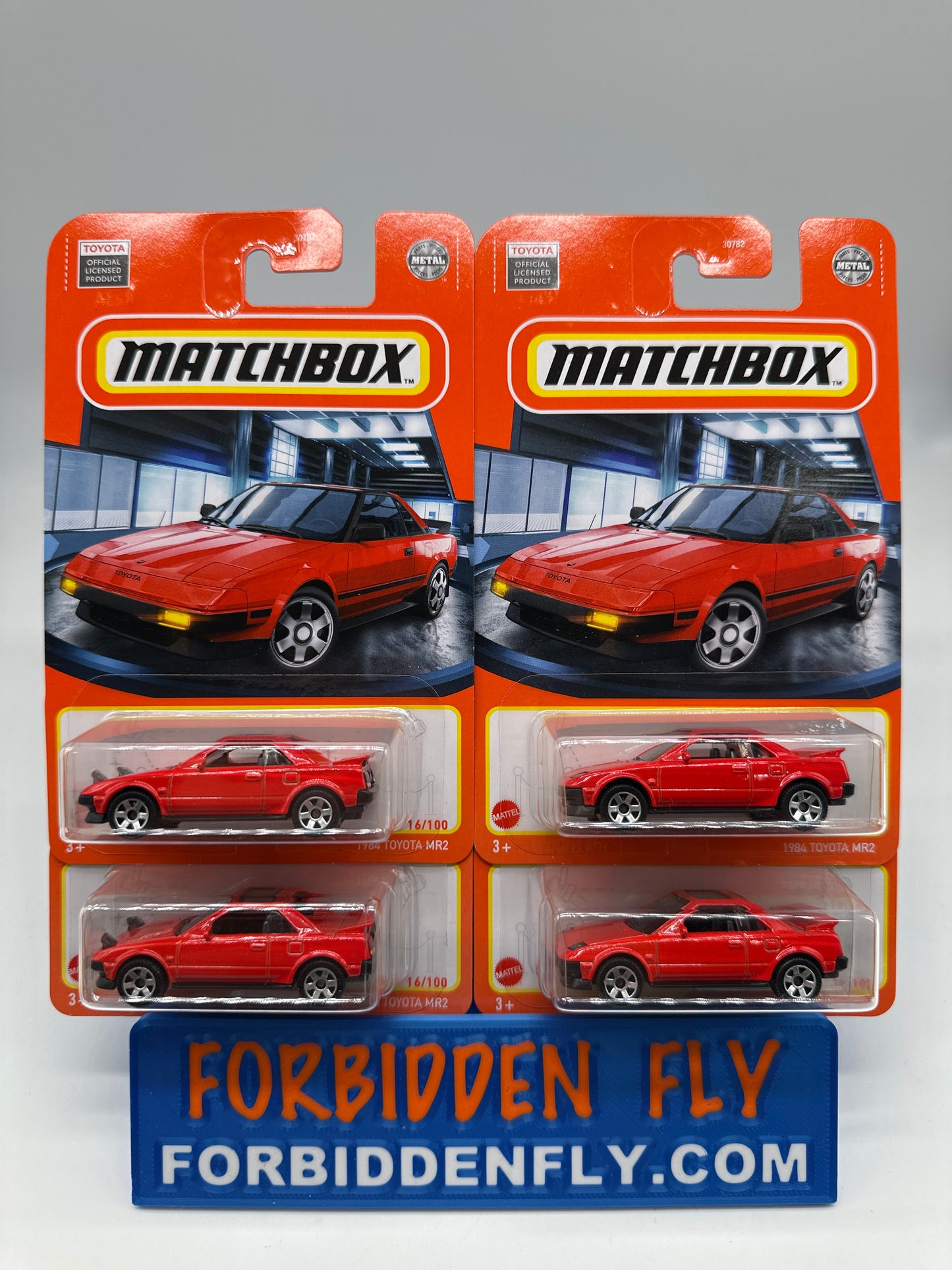 Matchbox - 2022 Mainline #16/100 - 1984 Toyota MR2 - All 4 Variations - Red
