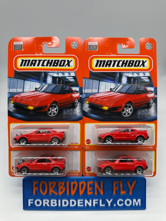 Matchbox - 2022 Mainline #16/100 - 1984 Toyota MR2 - All 4 Variations - Red