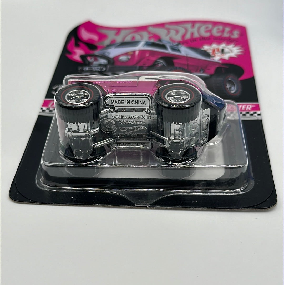 Hot Wheels RLC Red Line Club - 2020 Release - Pink Party Car Volkswagen T1 Rockster