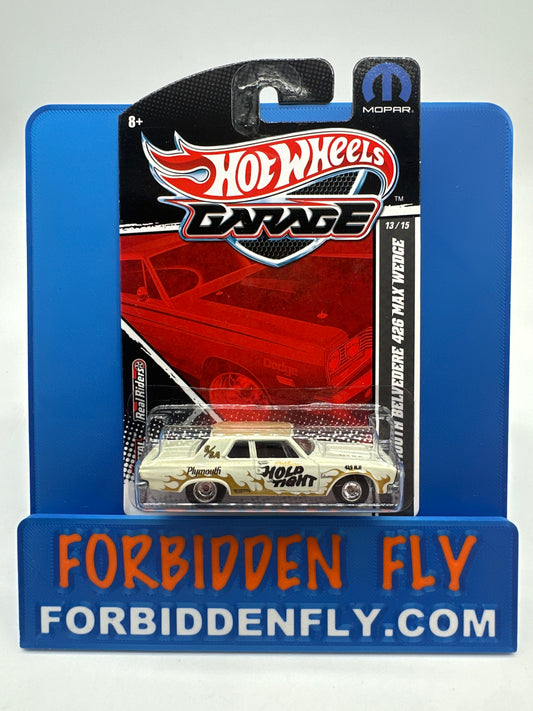 Hot Wheels Premium - HW Garage Series (Mopar) - White & Gold ‘63 Plymouth Belvedere 426 Max Wedge (#13/15)