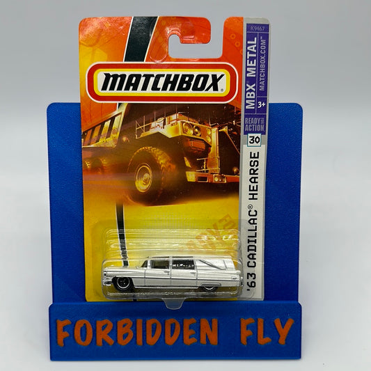 Matchbox - 2007 Mainline - ‘63 Cadillac Hearse - White - #30
