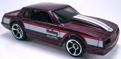 Hot Wheels 2012 Kroger Exclsuive Mystery Super Speeders Baggie #2 - Monte Carlo SS - Maroon With Holley Deco