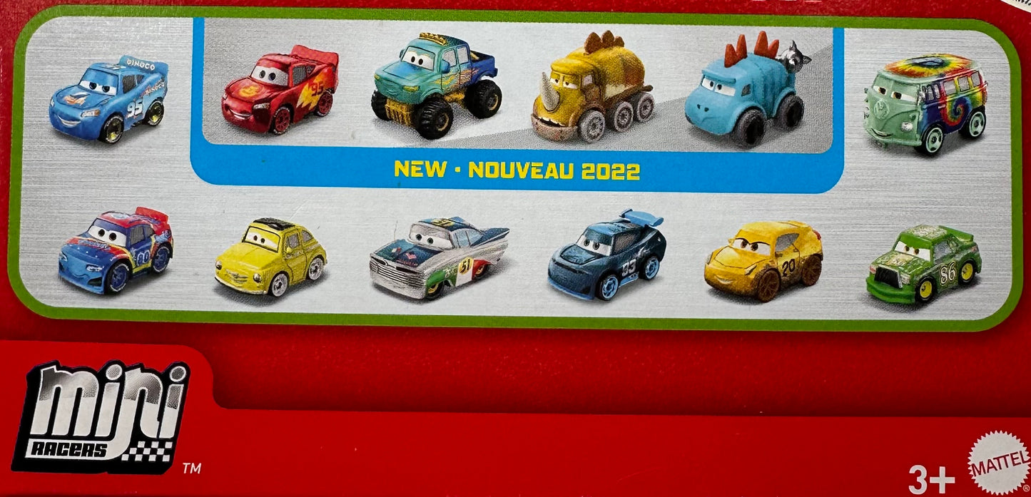 Disney Pixar Cars Movie Metal Mini Racers - 2022 Series 4 - Complete set of 12 (Unopened)