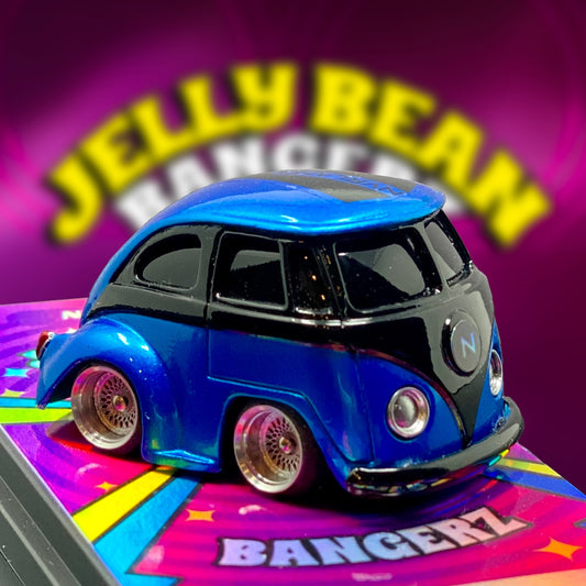 NVRLand Collectibles - Jelly Bean Bangerz Release Car - Blue “Billy Beanz” Standard Bangerz