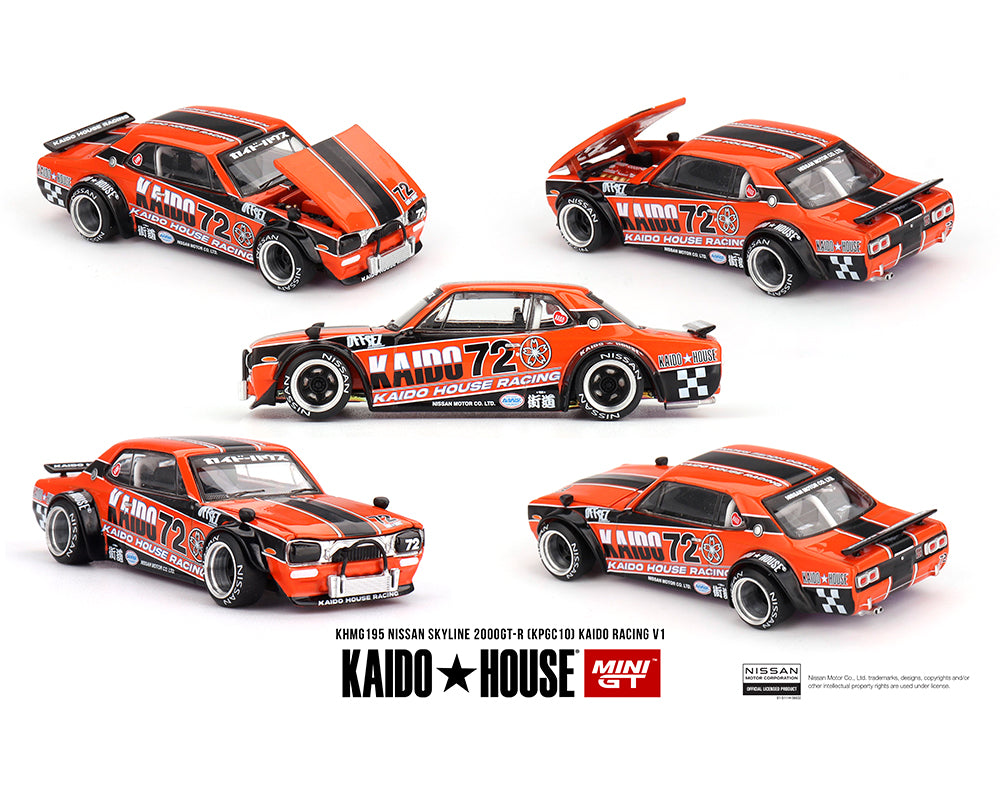 Kaido House (x MiniGT) - Regular #195 - Nissan Skyline 2000GT-R (KPGC10) Kaido Racing V1