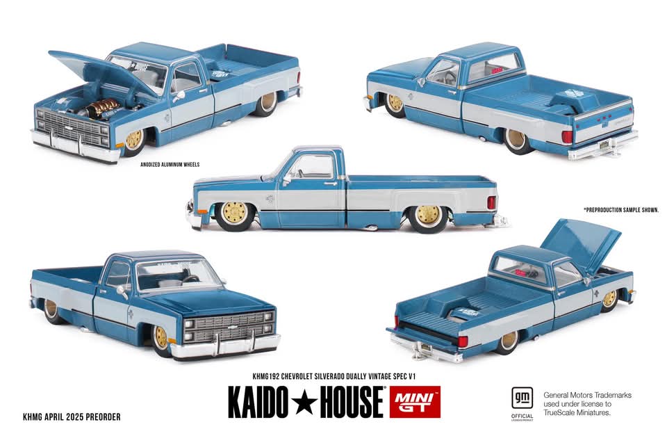 Kaido House (x MiniGT) - Regular #192 - Chevrolet Silverado Dually Vintage Spec V1