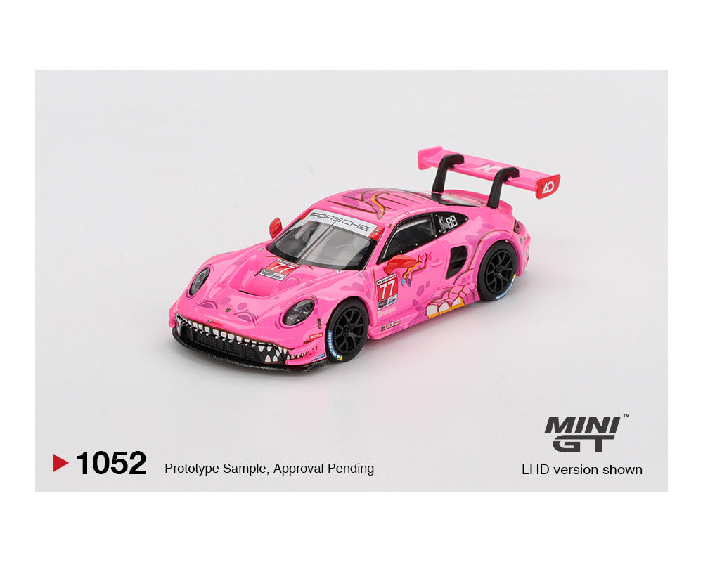 Mini GT Release #1052 - Porsche 911 GT3 R #77 - 2024 IMSA Road America AO Racing