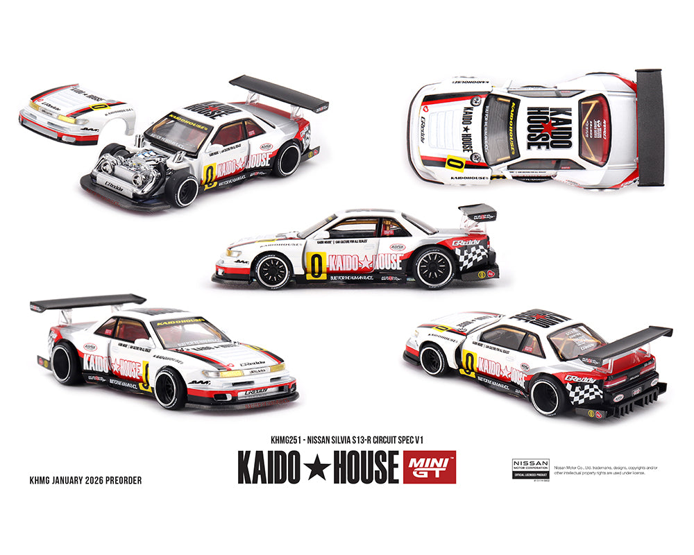 Kaido House (x MiniGT) - Regular #251 - Nissan Silvia S13-R Circuit Spec V1