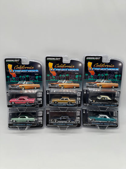 GreenLight California Lowriders Series 1 - Complete Set of 6