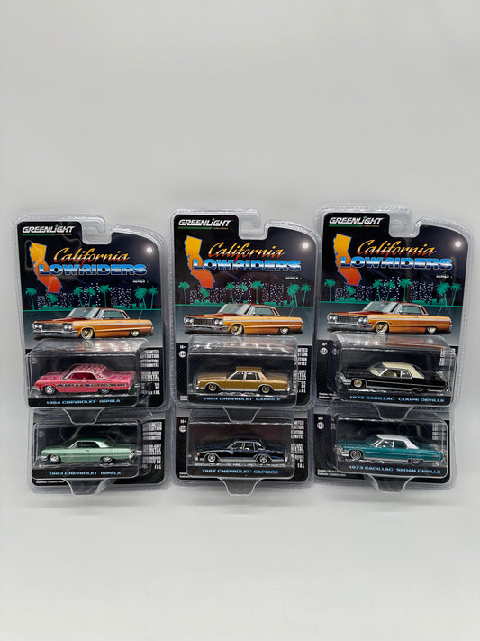 GreenLight California Lowriders Series 1 - Complete Set of 6