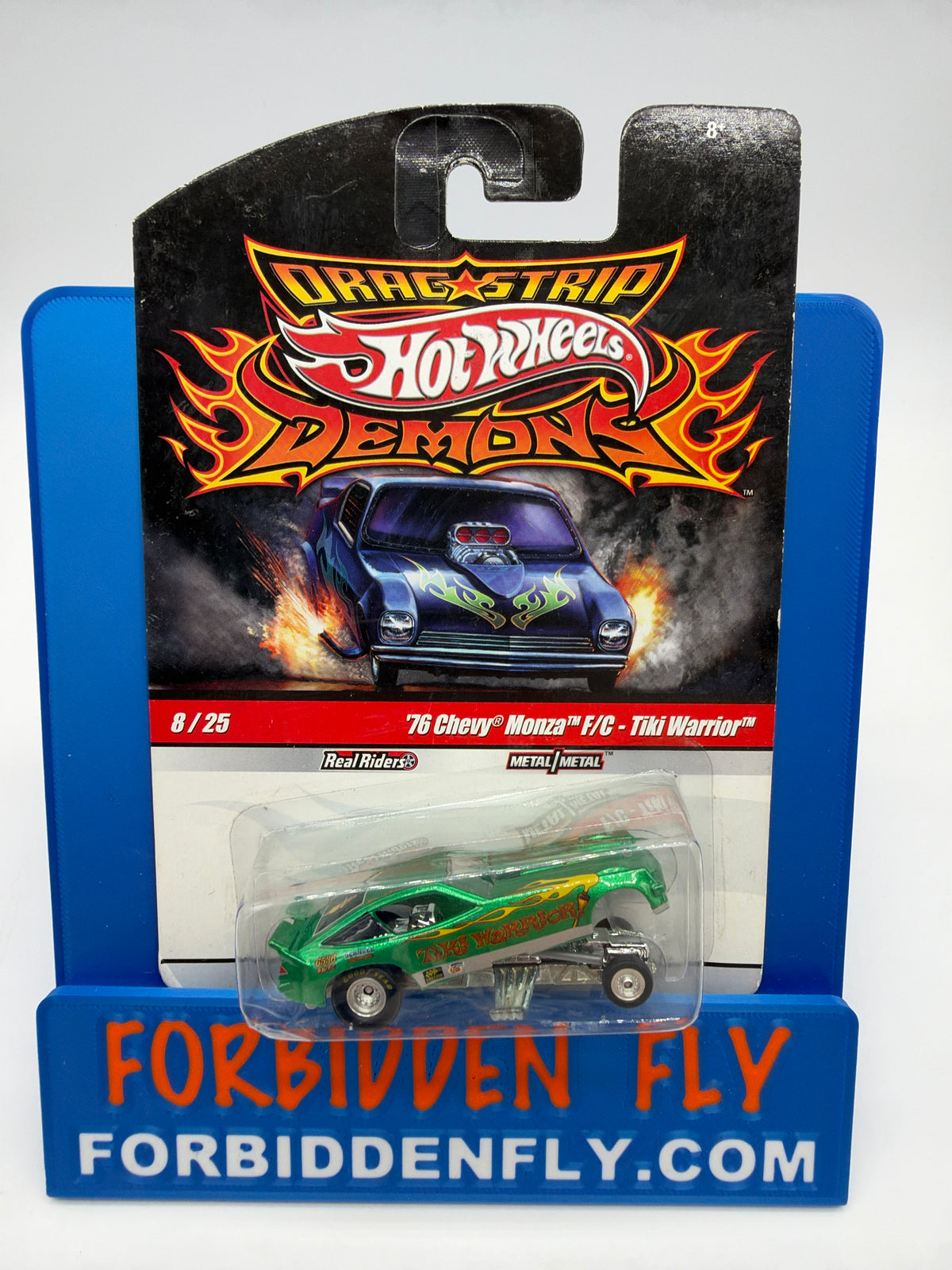 Hot Wheels Vintage Drag Strip Demons Series - #8/25 - ‘76 Chevy Monza F/C - Tiki Warrior