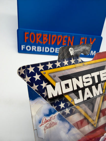 Spinmaster Monster Jam Monster Trucks - Limited Edition (5000 Produced) - Free Bird 4th of July *Bad Card*