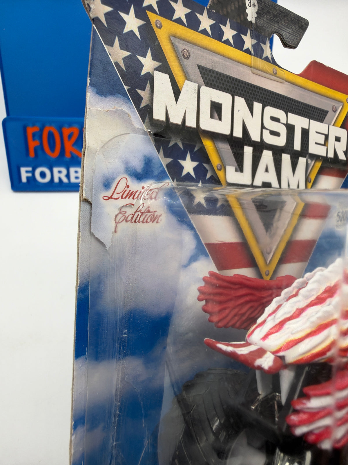 Spinmaster Monster Jam Monster Trucks - Limited Edition (5000 Produced) - Free Bird 4th of July *Bad Card*