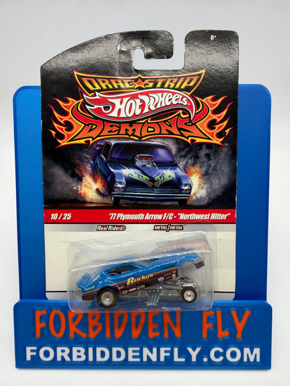 Hot Wheels Vintage Drag Strip Demons Series - #10/25 - ‘77 Plymouth Arrow F/C - “Northwest Hitter”