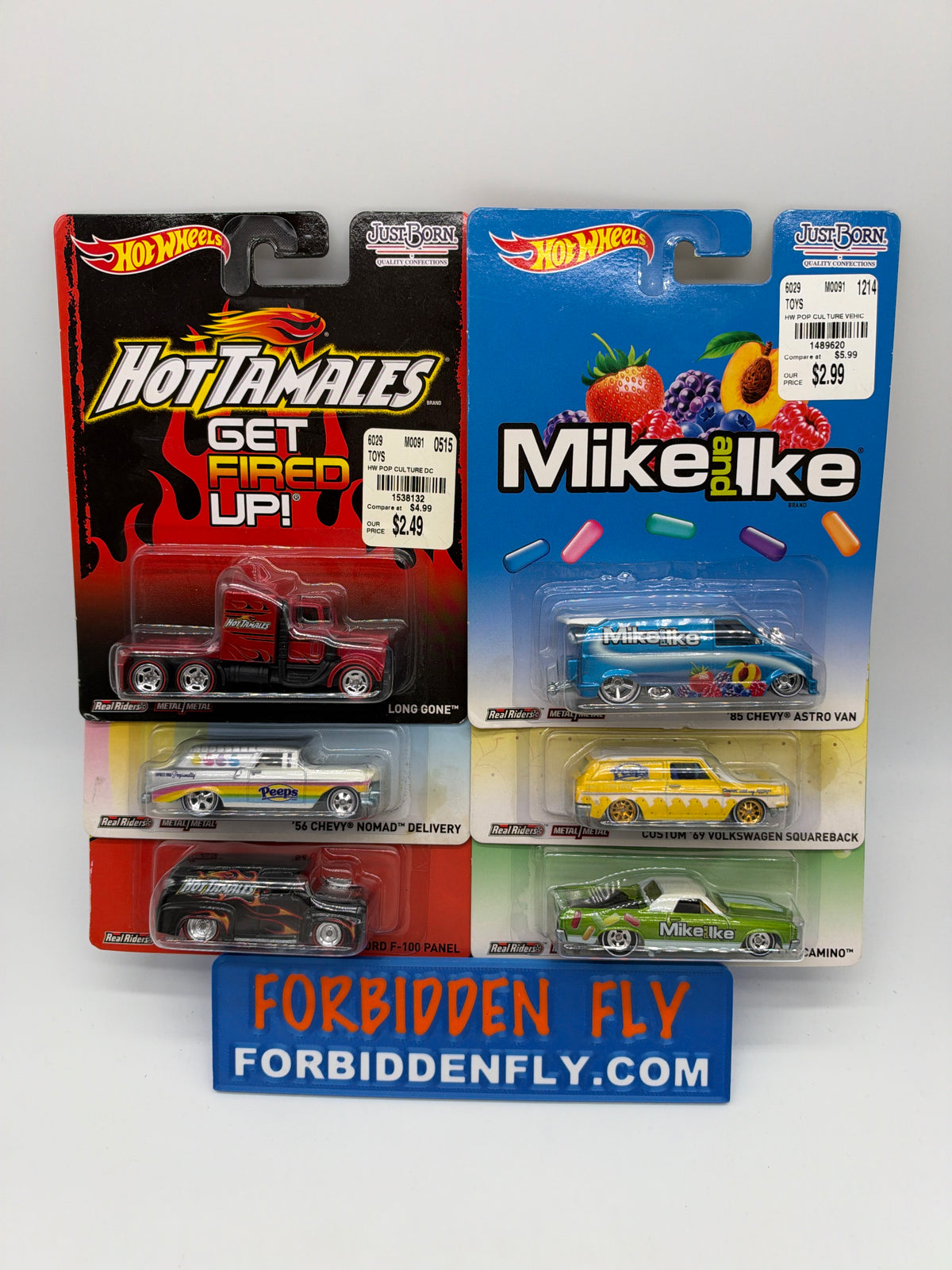 Hot Wheels Premium - Pop Culture 2014 Just Born Candy Series - Complete Set of 6
