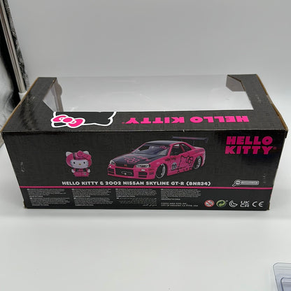 Jada 1:24 Scale - Hello Kitty & 2002 Nissan GT-R (BNR34)