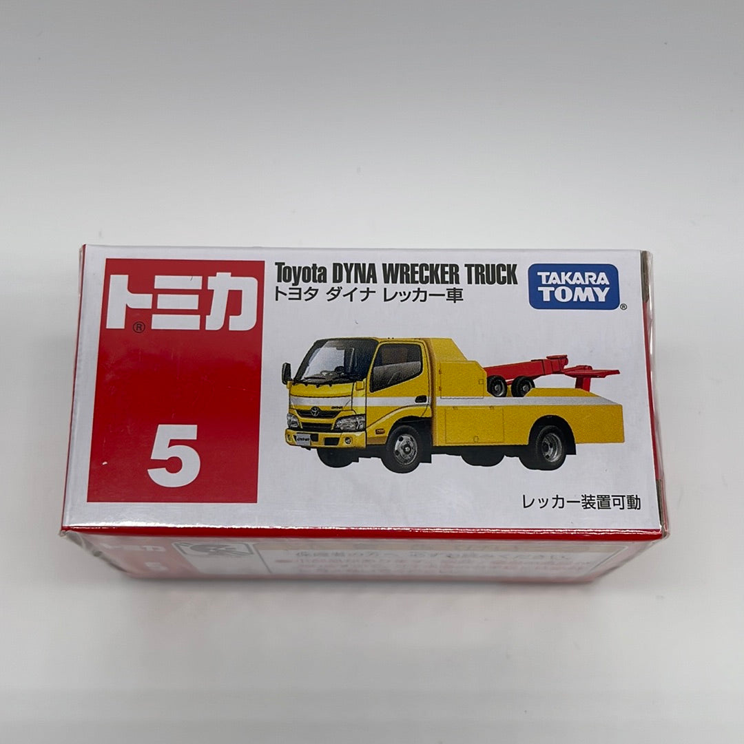 Tomica (Takara Tomy) - Standard - #5 - Toyota Dyna Wrecker Truck - Yellow