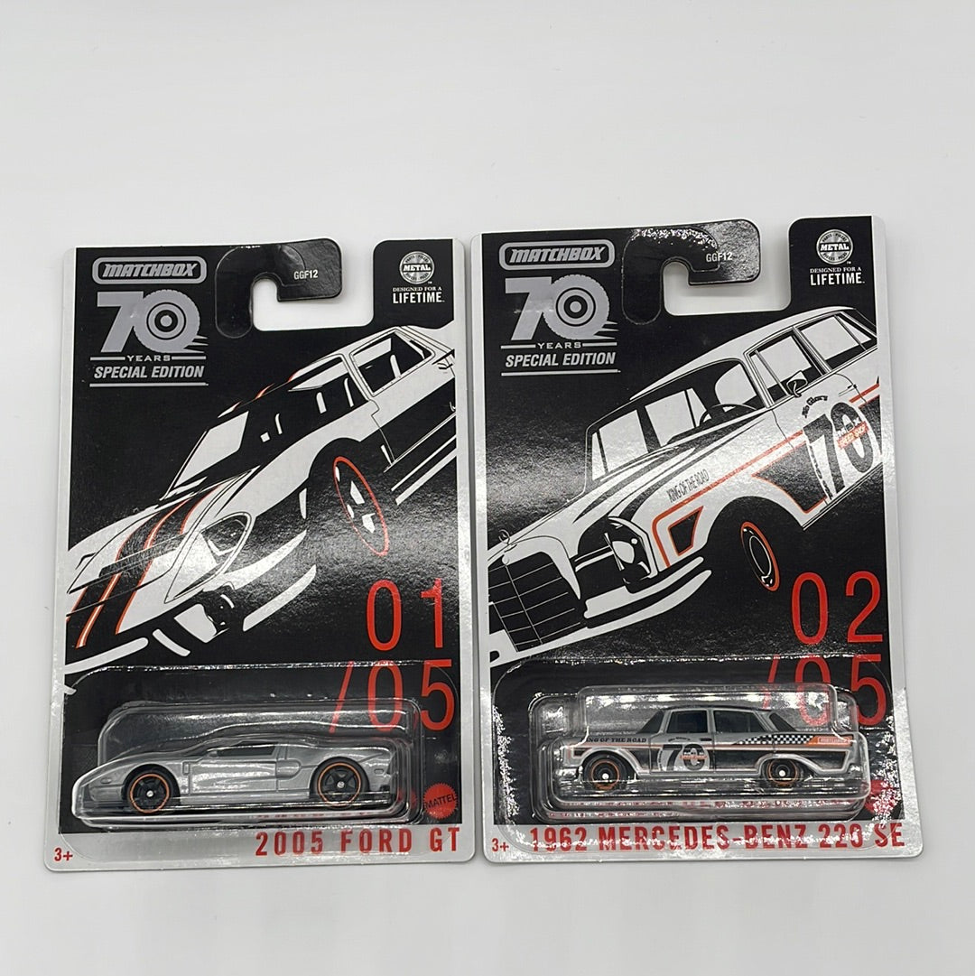 Matchbox - 2023  Matchbox 70 Years Special Edition Series - Wal Mart Exclusive Complete Set of 5