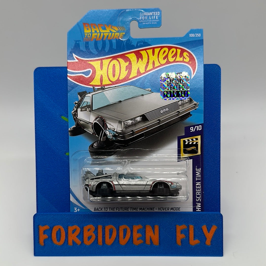 Hot Wheels Mainline - Factory Stickered 2019 E Case - Back to the Future Time Machine - Hover Mode