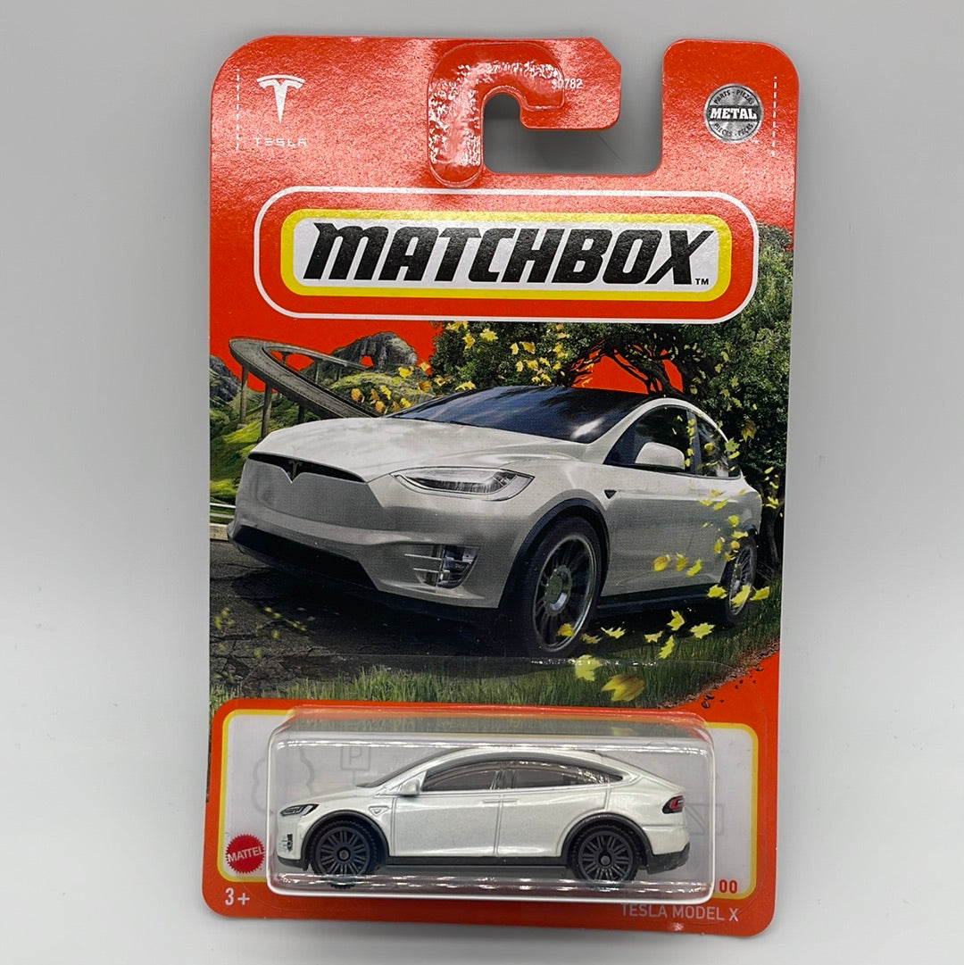 Matchbox - 2022 Mainline #59/100 - Tesla Model X - White