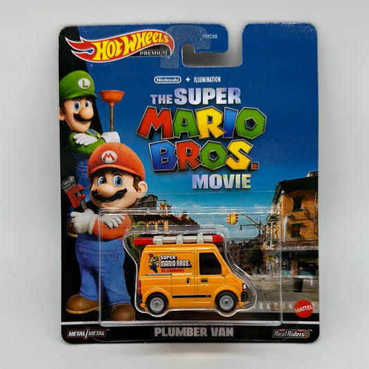 Hot Wheels 2023 Retro Entertainment Premium - Nintendo The Super Mario Brothers Movie - Plumber Van