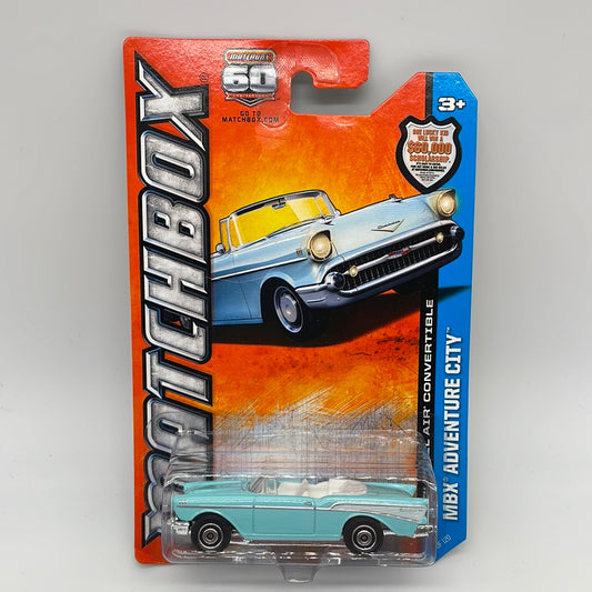 Matchbox - 2013 Mainline - Chevy Bel Air Convertible - Blue - # 15/120