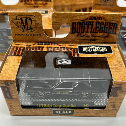 M2 Machines Acrylic Boxed Car Set - 2021 Lunati Bootlegger Series - Complete Set of 6