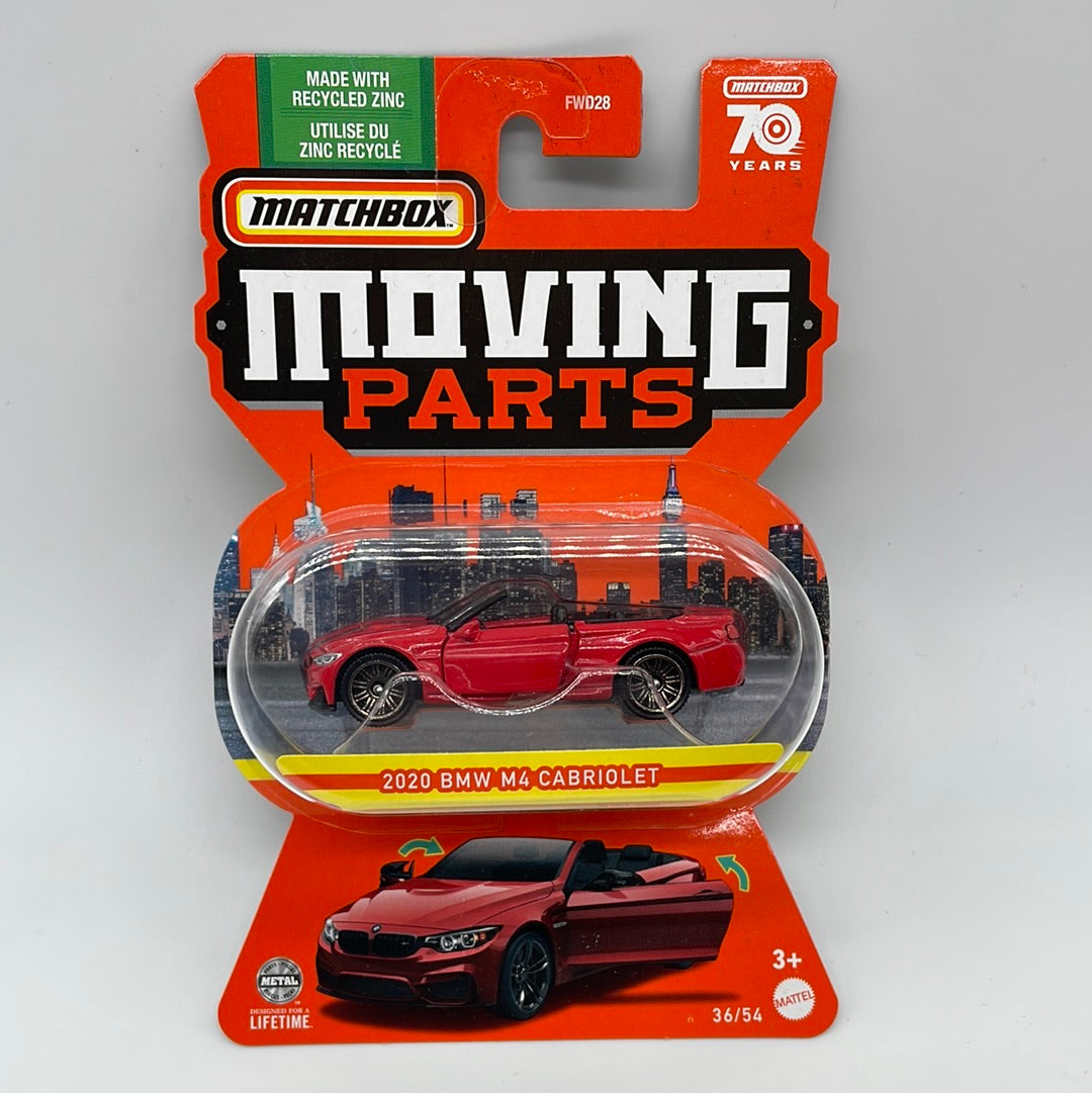 Matchbox Collectors Moving Parts Series -  2020 BMW M4 Cabriolet - Red