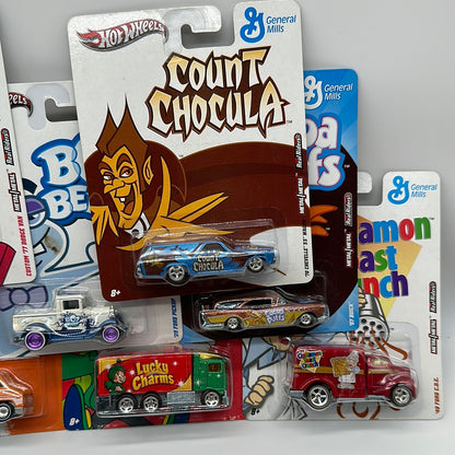 Hot Wheels Premium - Pop Culture General Mills Cereal Series - Set of 9