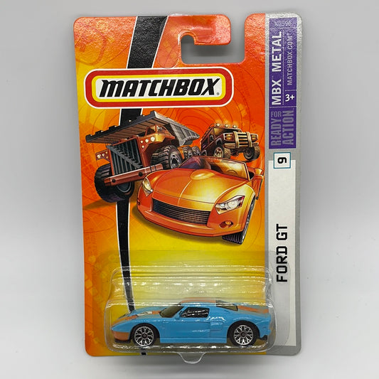 Matchbox - 2007 Mainline -  Ford GT - Gulf Blue - # 9/75