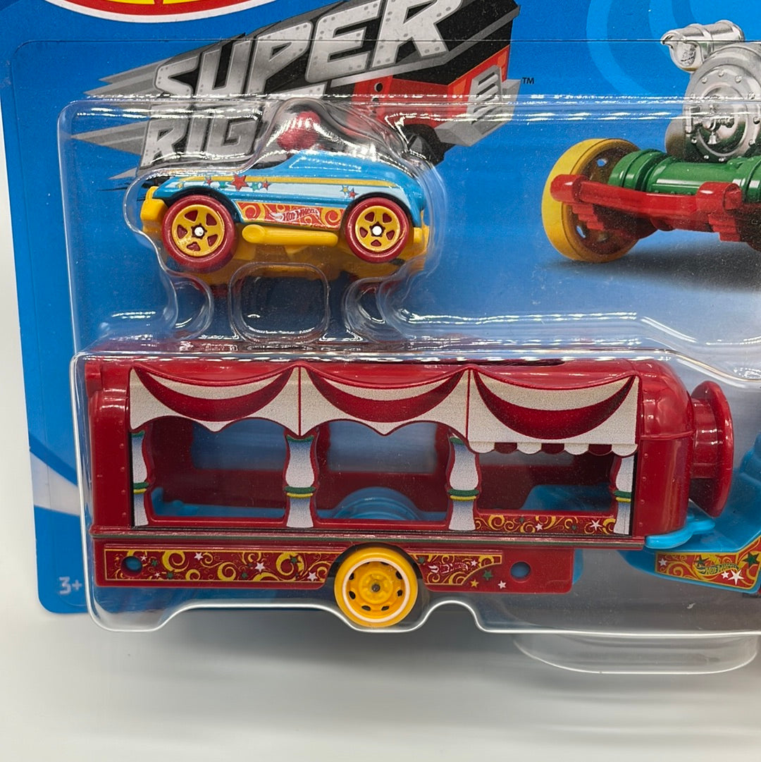 Hot Wheels Super Rigs - Car-Nival Steamer Circus Hauler