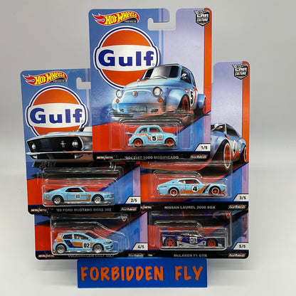 Hot Wheels Car Culture - Gulf Gas Premium Set of 5