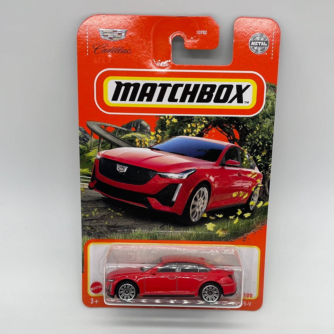 Matchbox - 2022 Mainline #72/100 - 2021 Cadillac CT5-V - Red