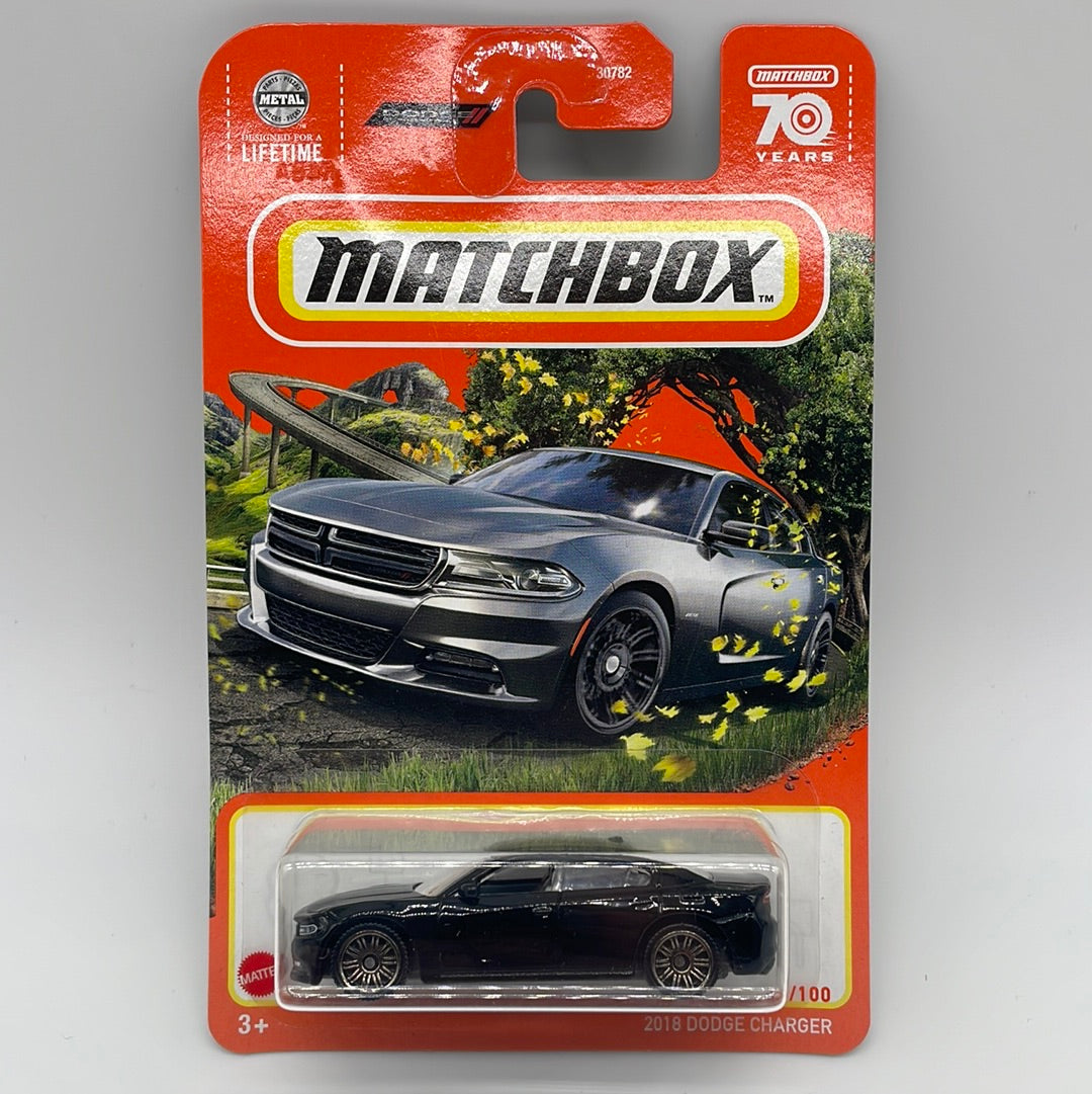 Matchbox - 2023 Mainline - 2018 Dodge Charger - Black - # 13/100