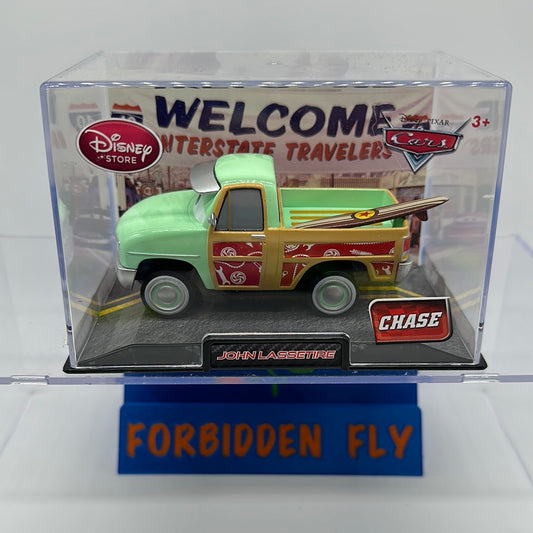 Disney Pixar Cars Movie - Disney Store Parks 1:43 Exclusive - Chase John Lassetire (Truck w/ Surfboard)