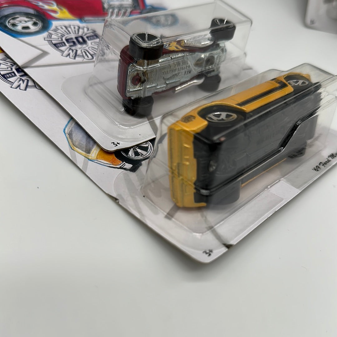Hot Wheels - Walmart Exclusive - 2019 Larry Wood 50th Anniversary Series Complete Set of 10
