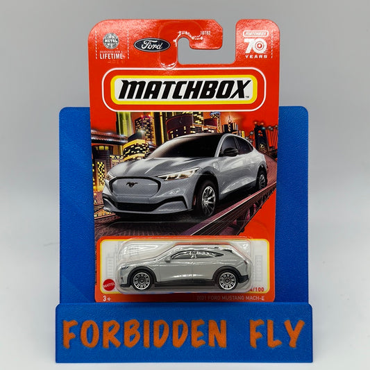 Matchbox - 2023 Mainline #44/100 - Gray 2021 Ford Mustang Mach-E