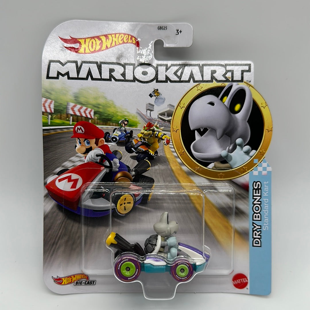 Hot Wheels Mario Kart - Character Kart - Dry Bones and Standard Kart