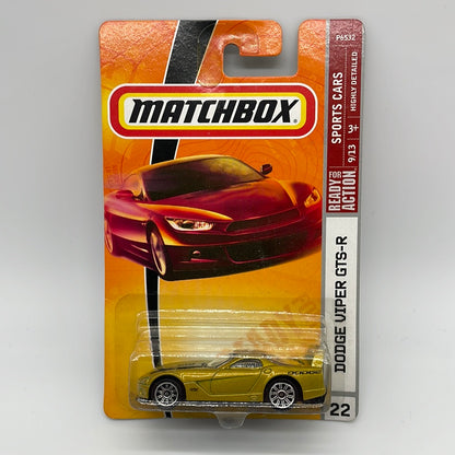 Matchbox - 2009 Mainline - Dodge Viper GTS-R - Gold - # 22/100