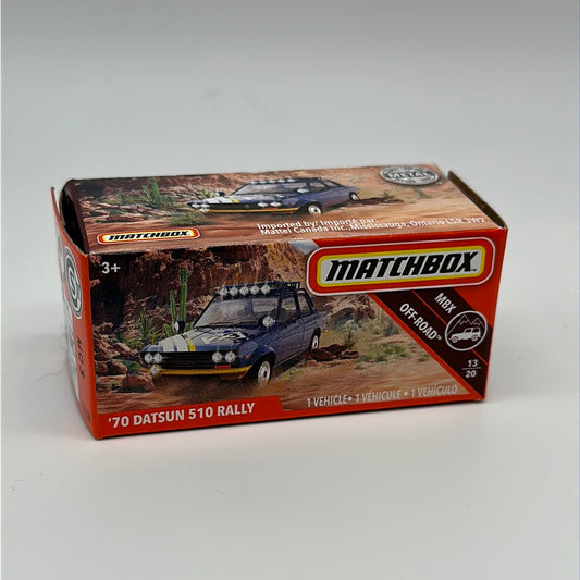 Matchbox Power Grabs - MBX Off-Road #13/20 - ‘70 Datsun 510 Rally